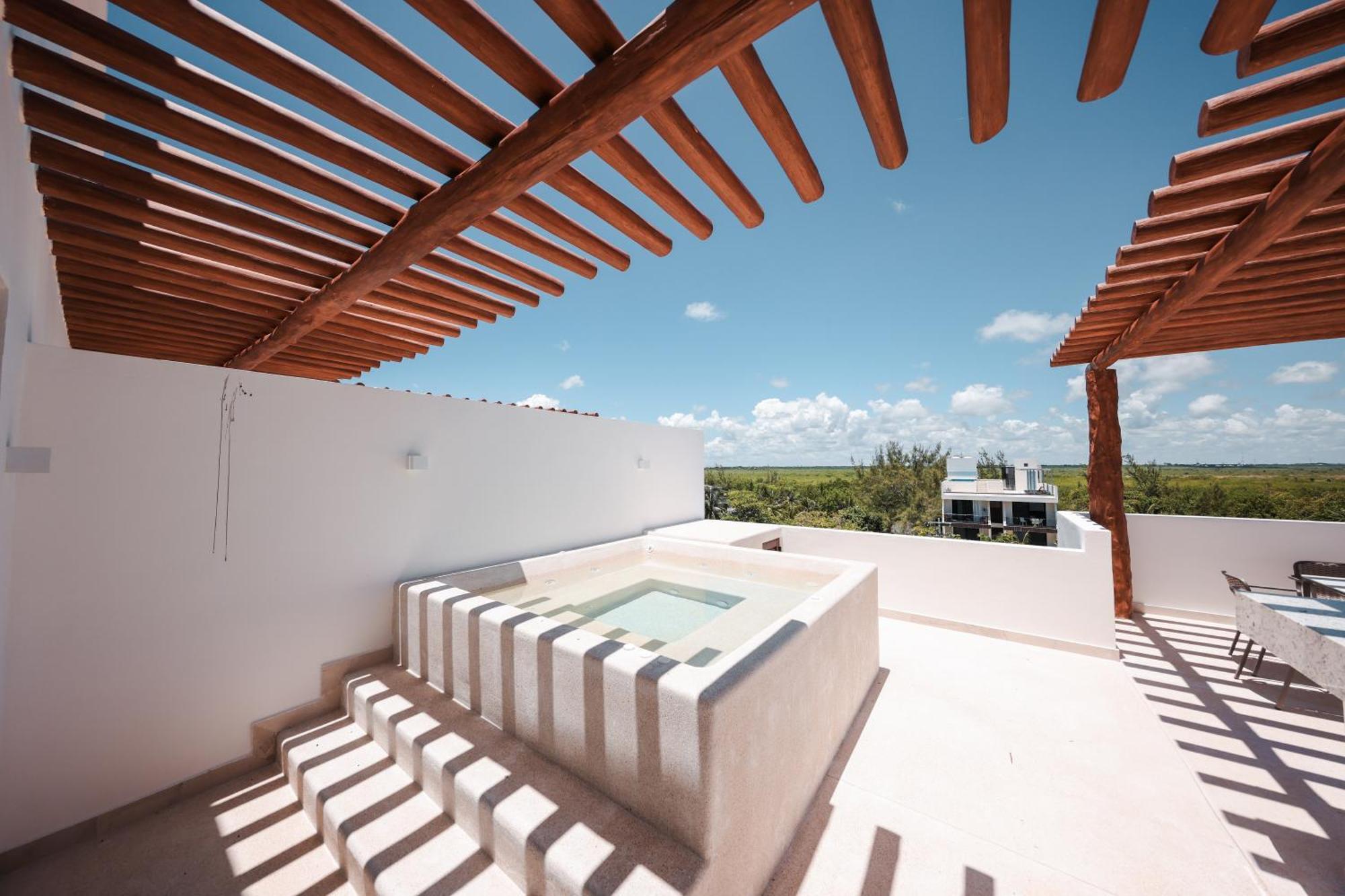 Porto Blu Leilighet Puerto Morelos Eksteriør bilde